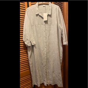 Beautiful Poetry Linen Dress NWT